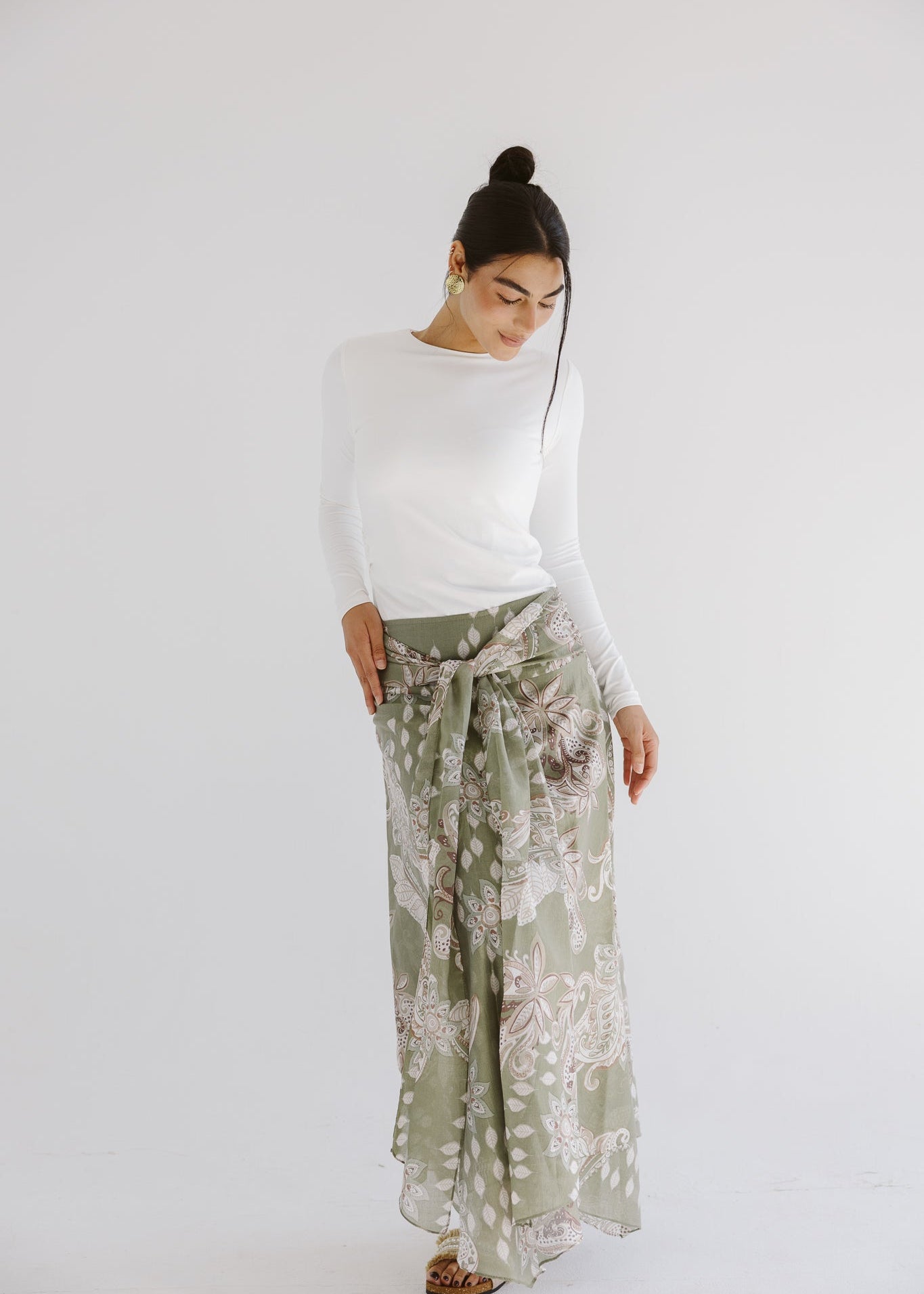 Boho Skirt Olive - AB ESSENTIALS