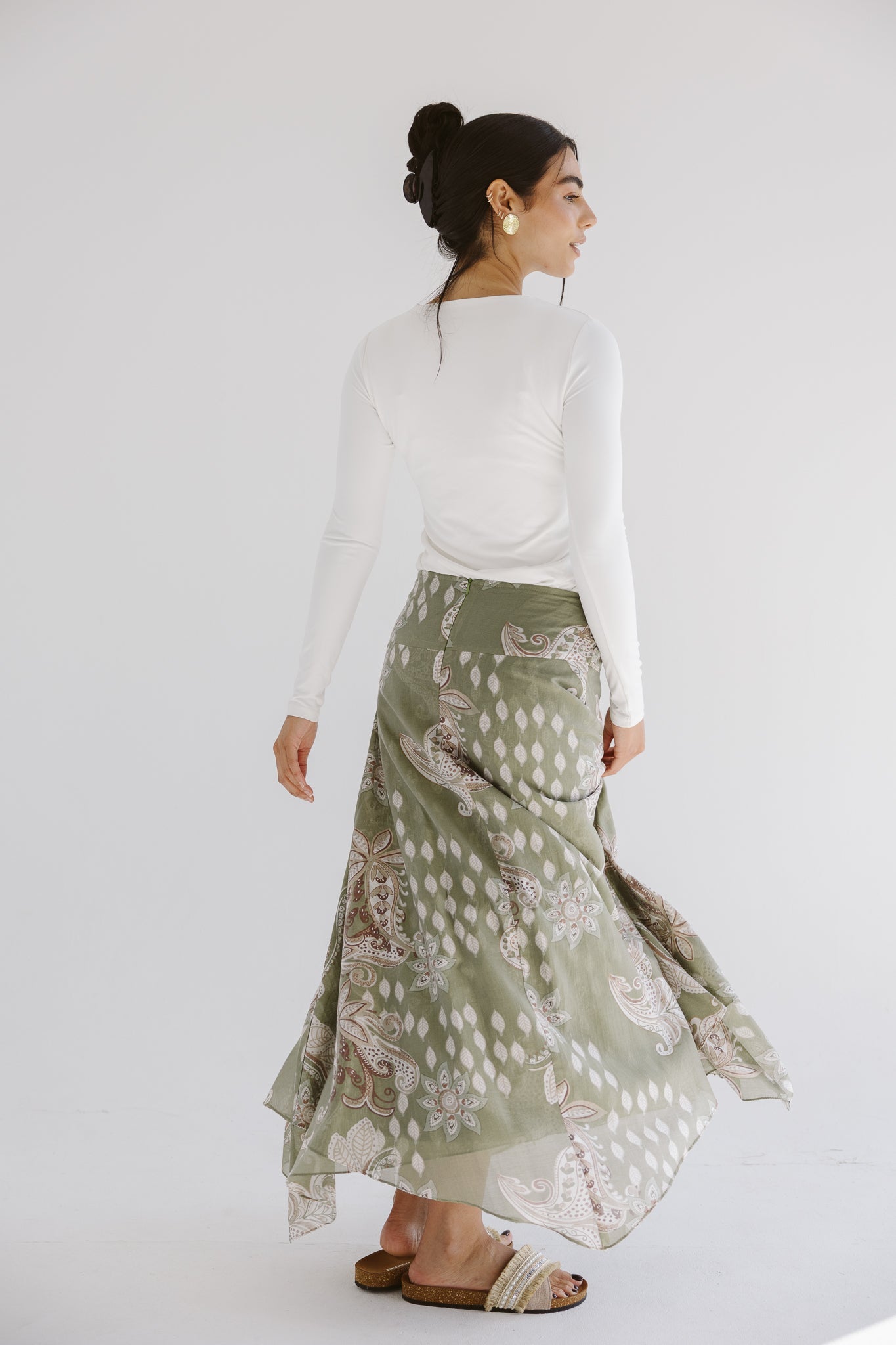 Boho Skirt Olive - AB ESSENTIALS