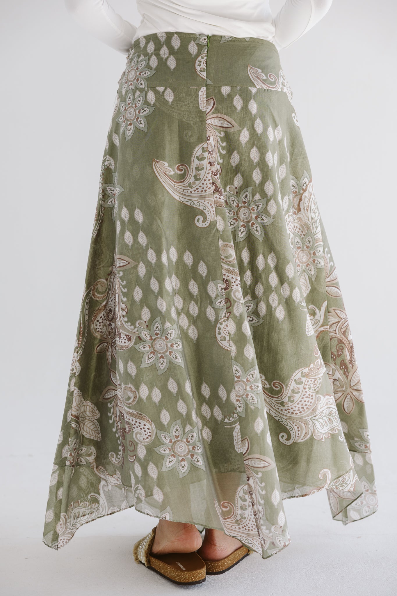 Boho Skirt Olive - AB ESSENTIALS