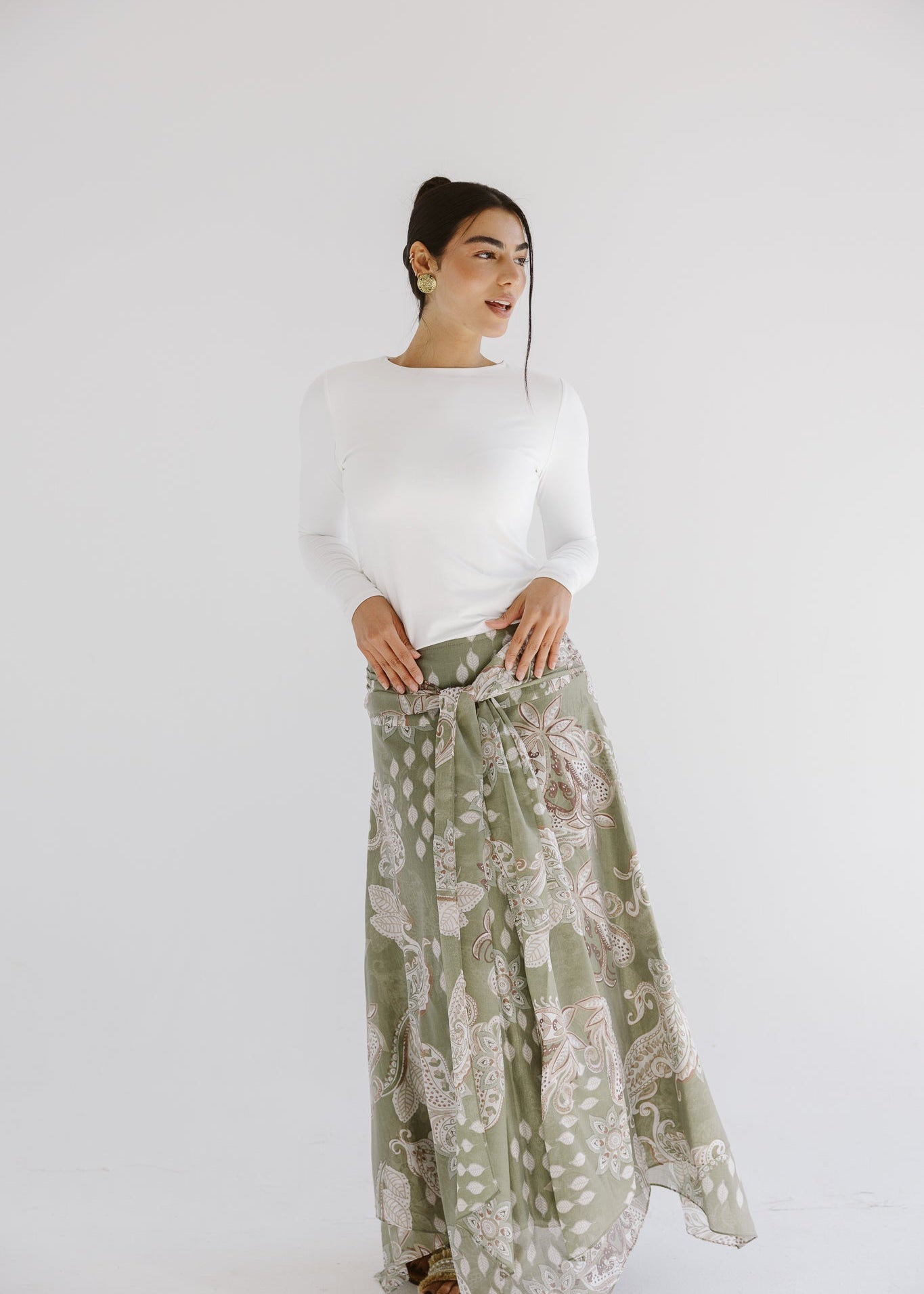 Boho Skirt Olive - AB ESSENTIALS