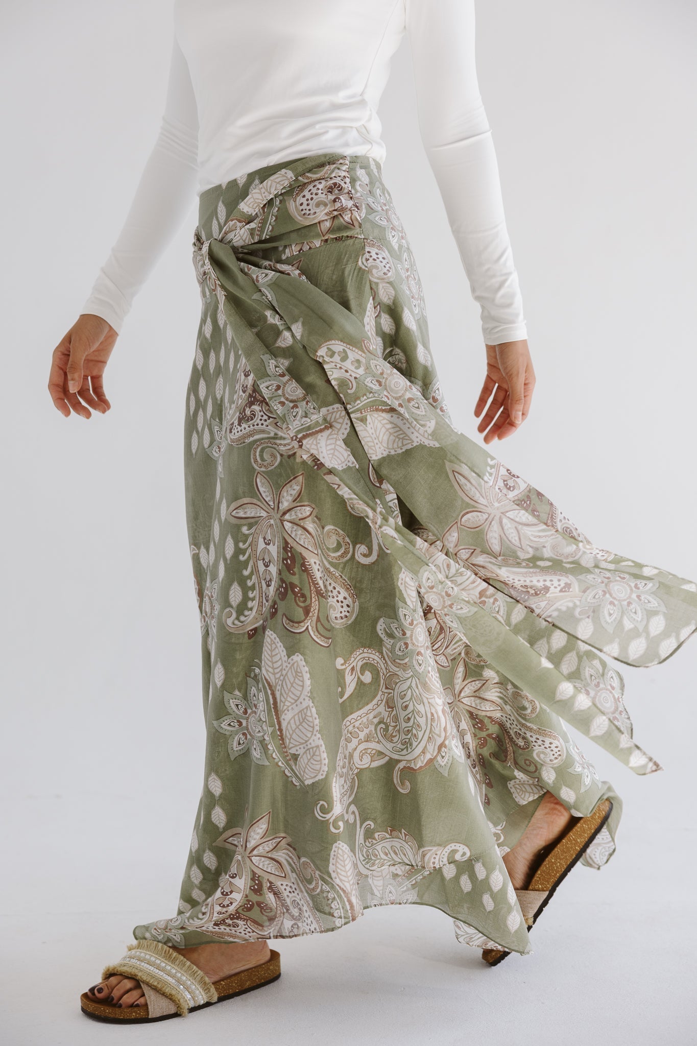 Boho Skirt Olive - AB ESSENTIALS