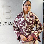 Burgundy Swan Jacket - AB ESSENTIALS