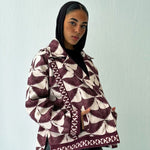 Burgundy Swan Jacket - AB ESSENTIALS
