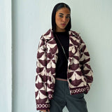 Burgundy Swan Jacket - AB ESSENTIALS