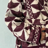 Burgundy Swan Jacket - AB ESSENTIALS