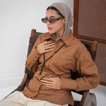 Cairo Shirt Choco - AB ESSENTIALS