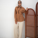 Cairo Shirt Choco - AB ESSENTIALS