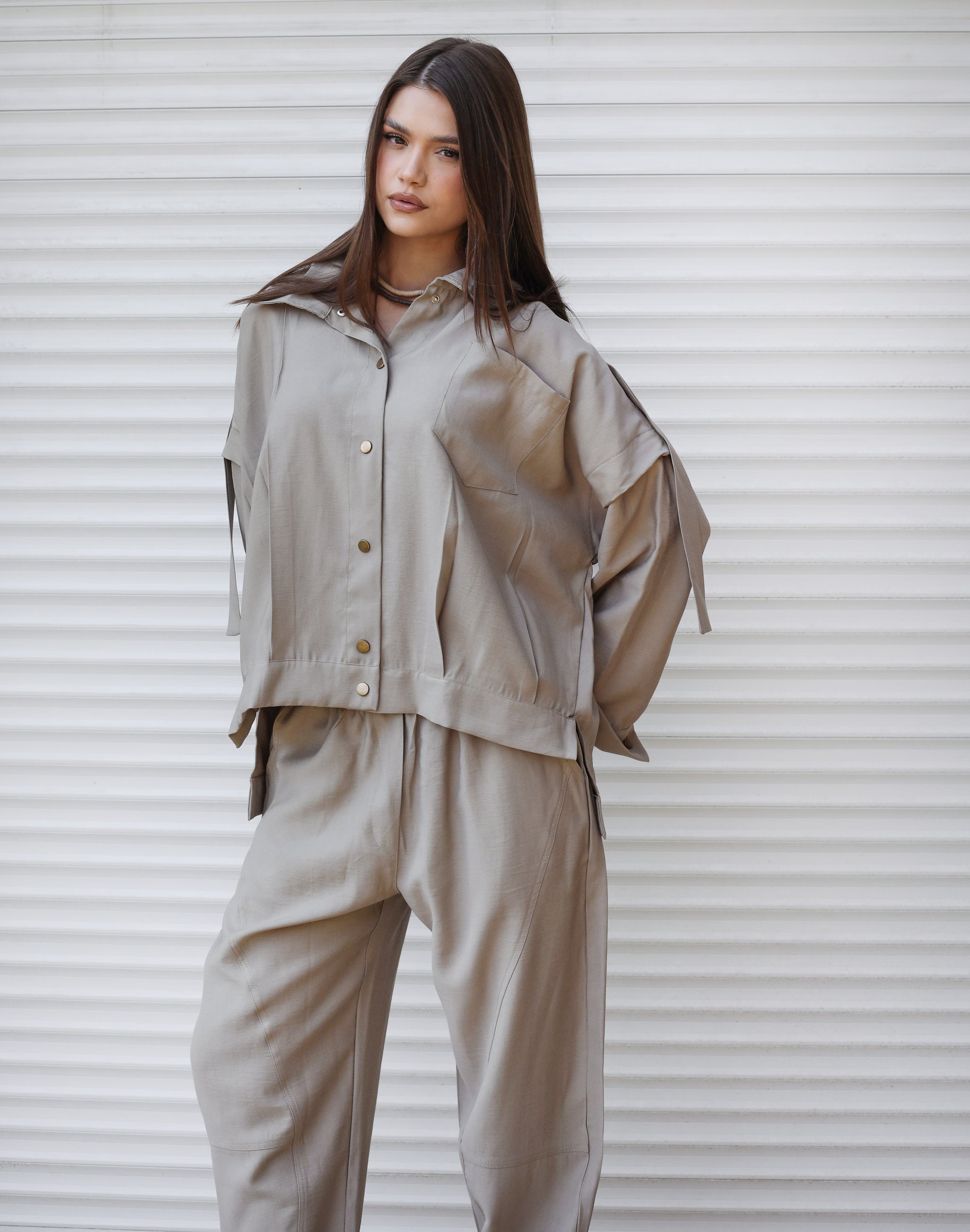 Capsule Linen Set Beige - AB ESSENTIALS