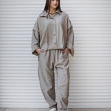 Capsule Linen Set Beige - AB ESSENTIALS