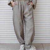 Capsule Linen Set Beige - AB ESSENTIALS