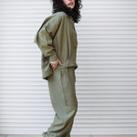Capsule Linen Set Olive - AB ESSENTIALS
