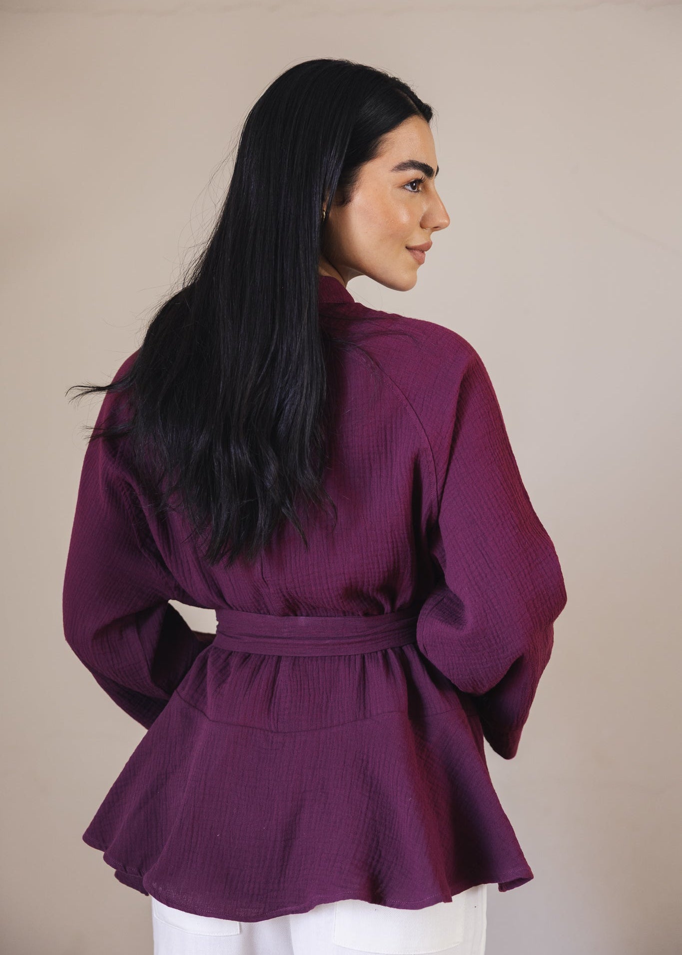 Charm Top Burgundy - AB ESSENTIALS