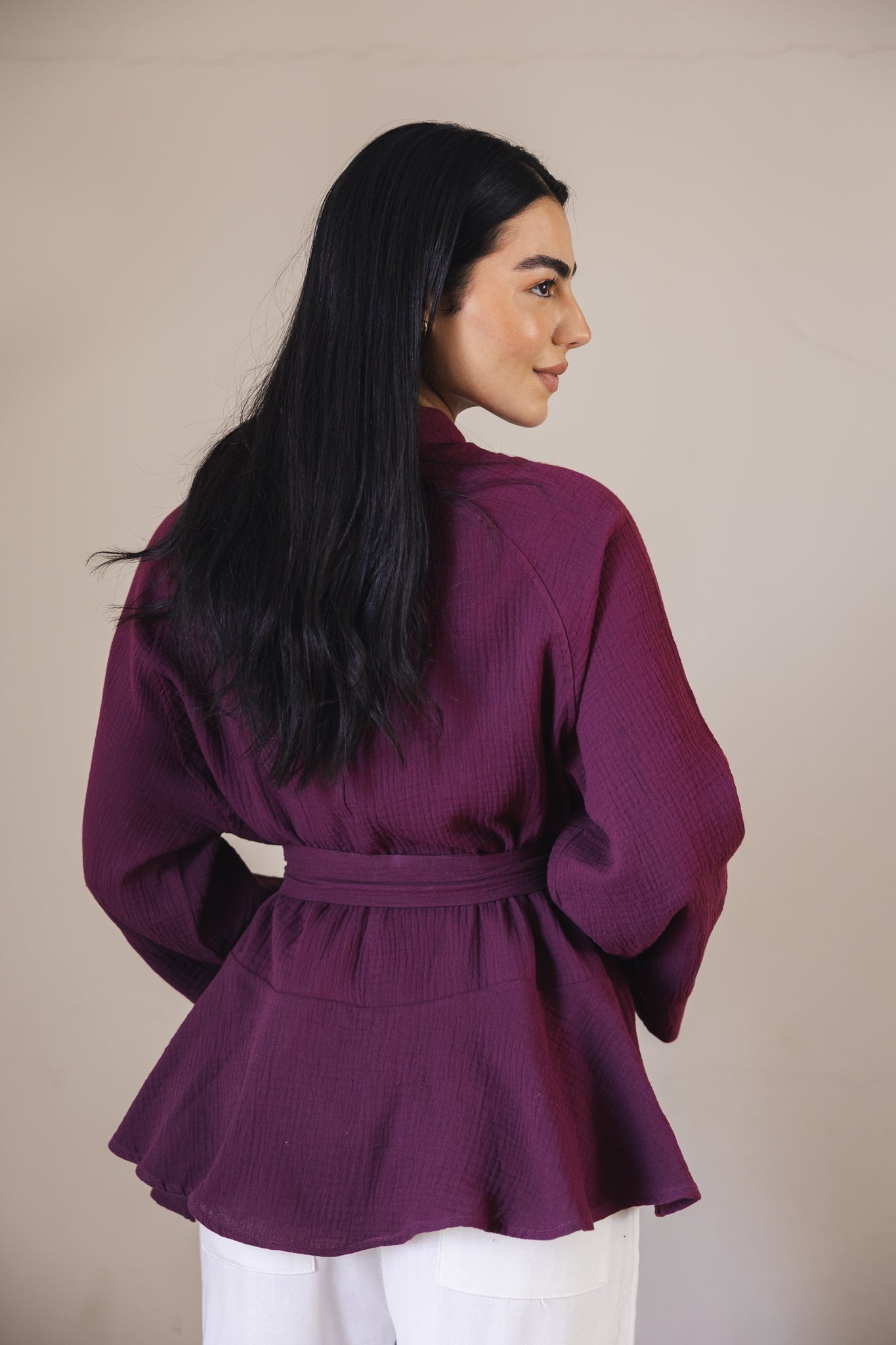 Charm Top Burgundy - AB ESSENTIALS