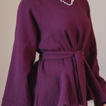 Charm Top Burgundy - AB ESSENTIALS