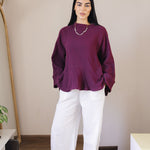 Charm Top Burgundy - AB ESSENTIALS
