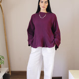 Charm Top Burgundy - AB ESSENTIALS