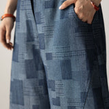 Checked Ballon Denim Pants - AB ESSENTIALS