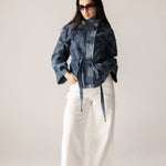 Checked Denim Jacket - AB ESSENTIALS