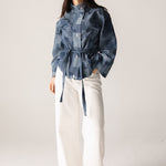Checked Denim Jacket - AB ESSENTIALS