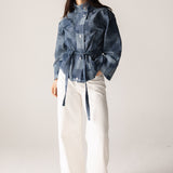 Checked Denim Jacket - AB ESSENTIALS