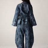 Checked Denim Jacket - AB ESSENTIALS