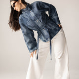 Checked Denim Jacket - AB ESSENTIALS