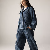 Checked Denim Jacket - AB ESSENTIALS