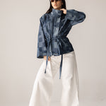 Checked Denim Jacket - AB ESSENTIALS