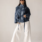 Checked Denim Jacket - AB ESSENTIALS