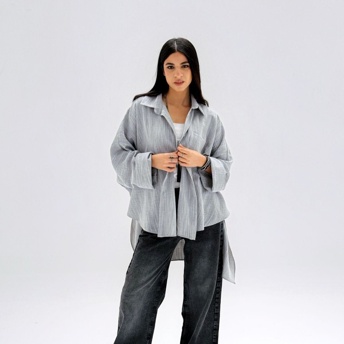 Comfort Shirt Grey - AB ESSENTIALS