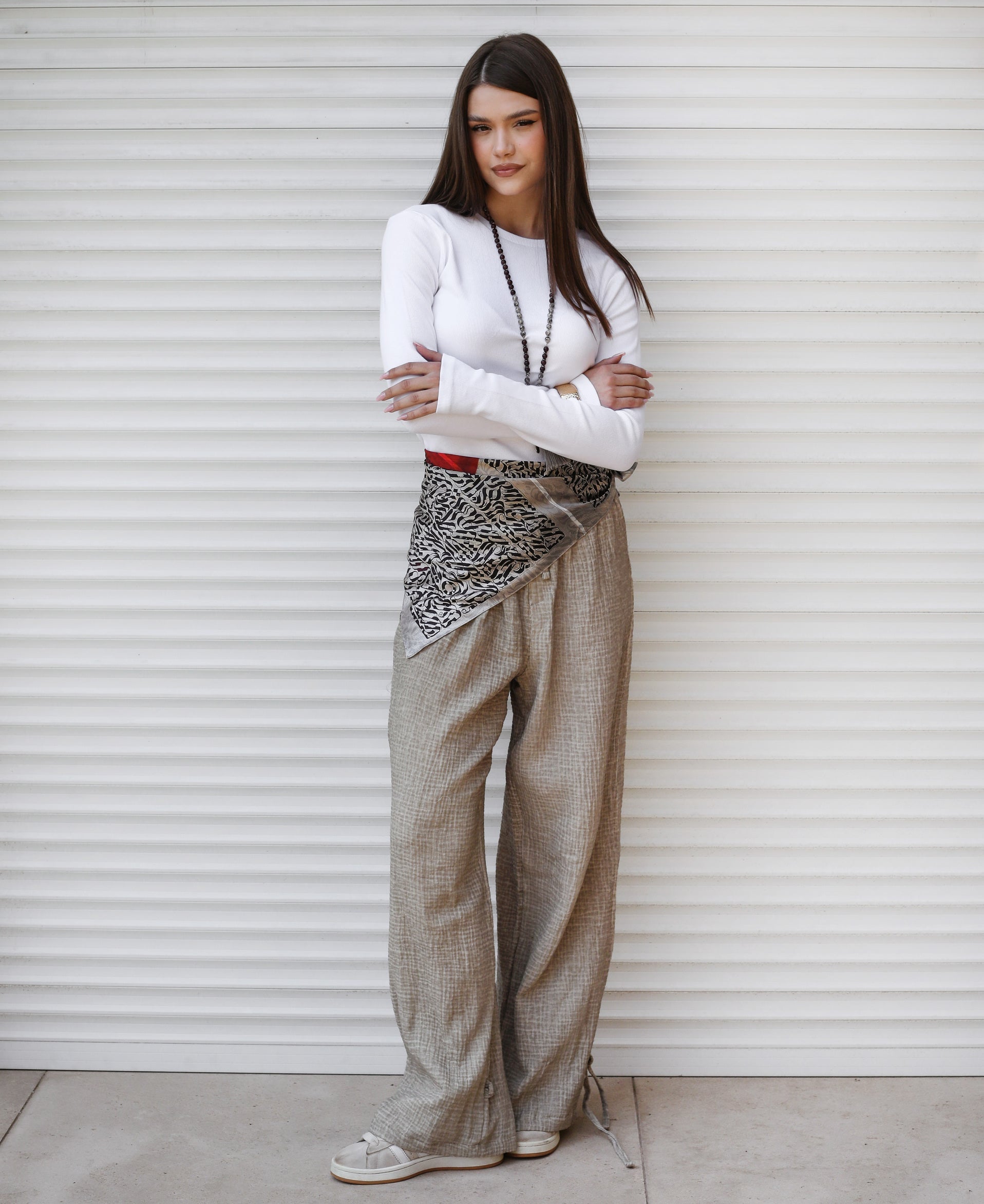 Crinky Pants Beige - AB ESSENTIALS