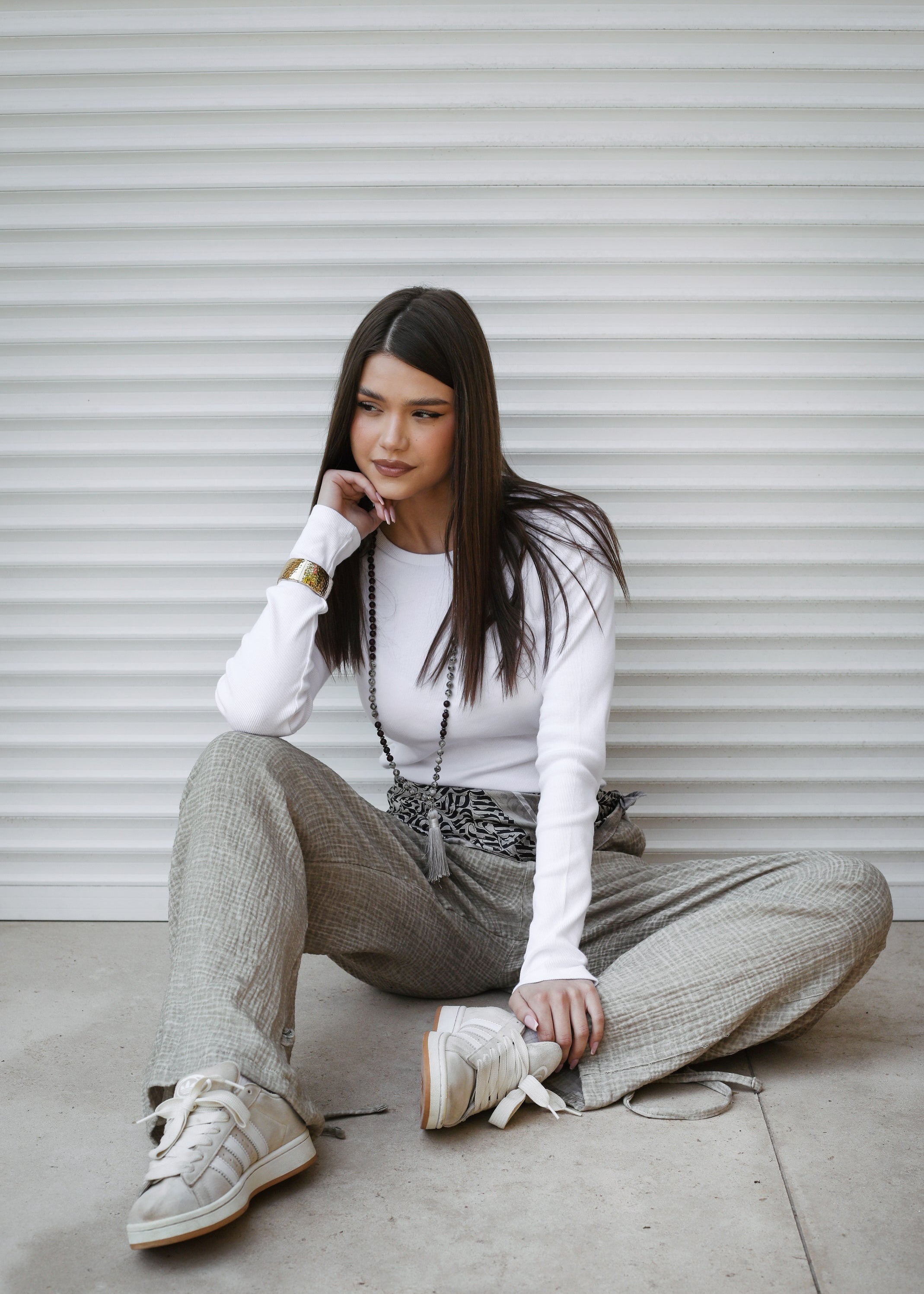 Crinky Pants Beige - AB ESSENTIALS