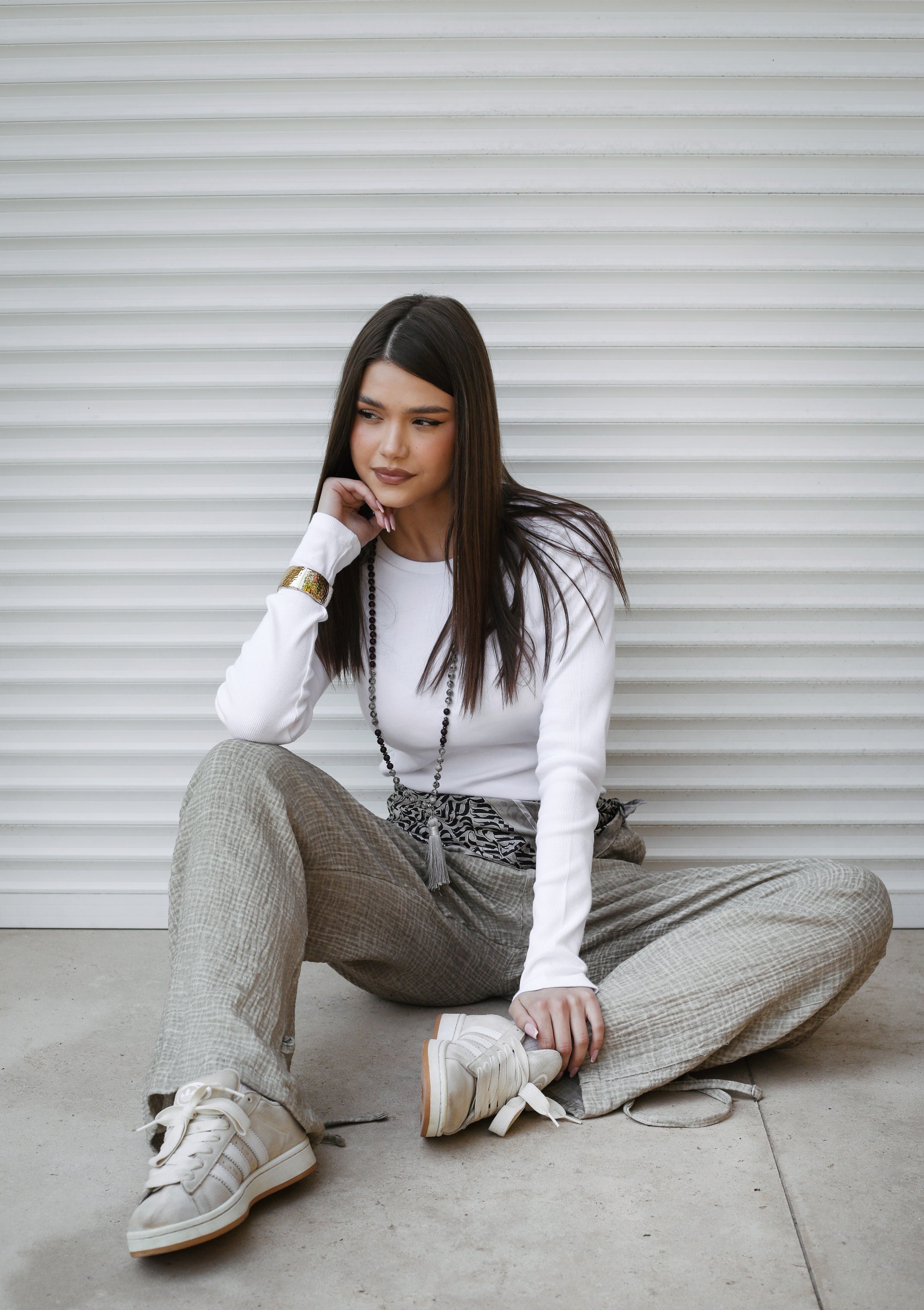 Crinky Pants Beige - AB ESSENTIALS