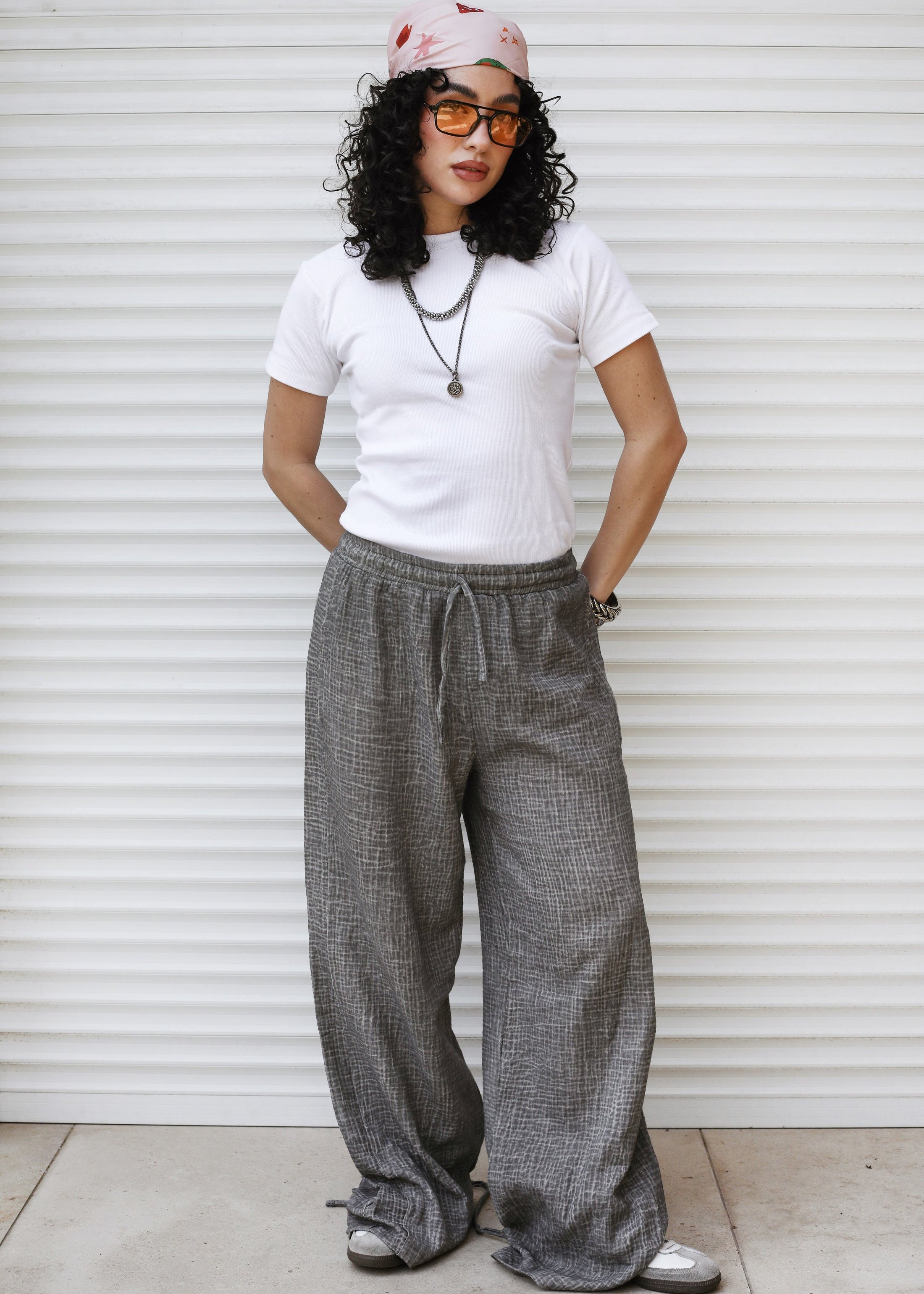 Crinky Pants Grey - AB ESSENTIALS