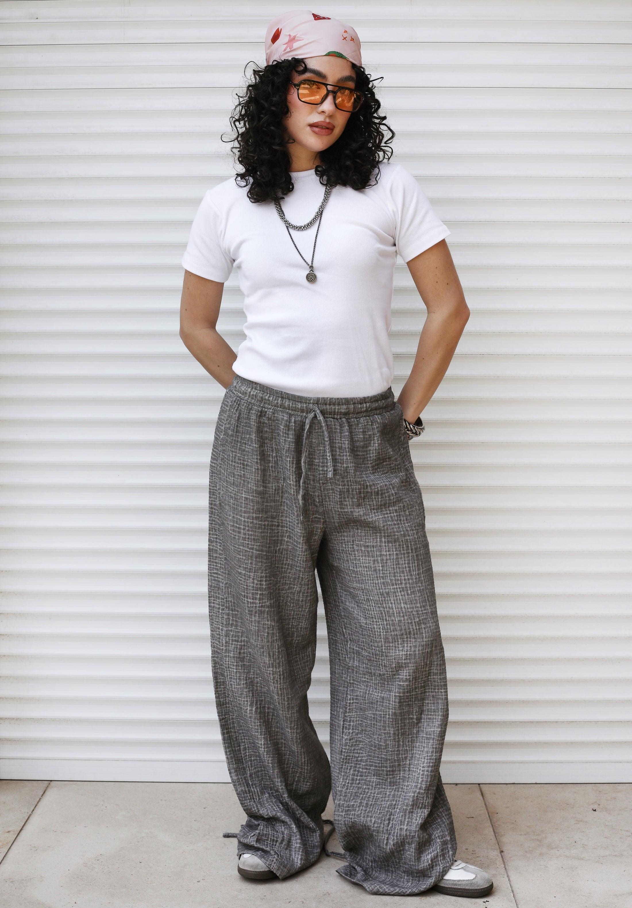 Crinky Pants Grey - AB ESSENTIALS