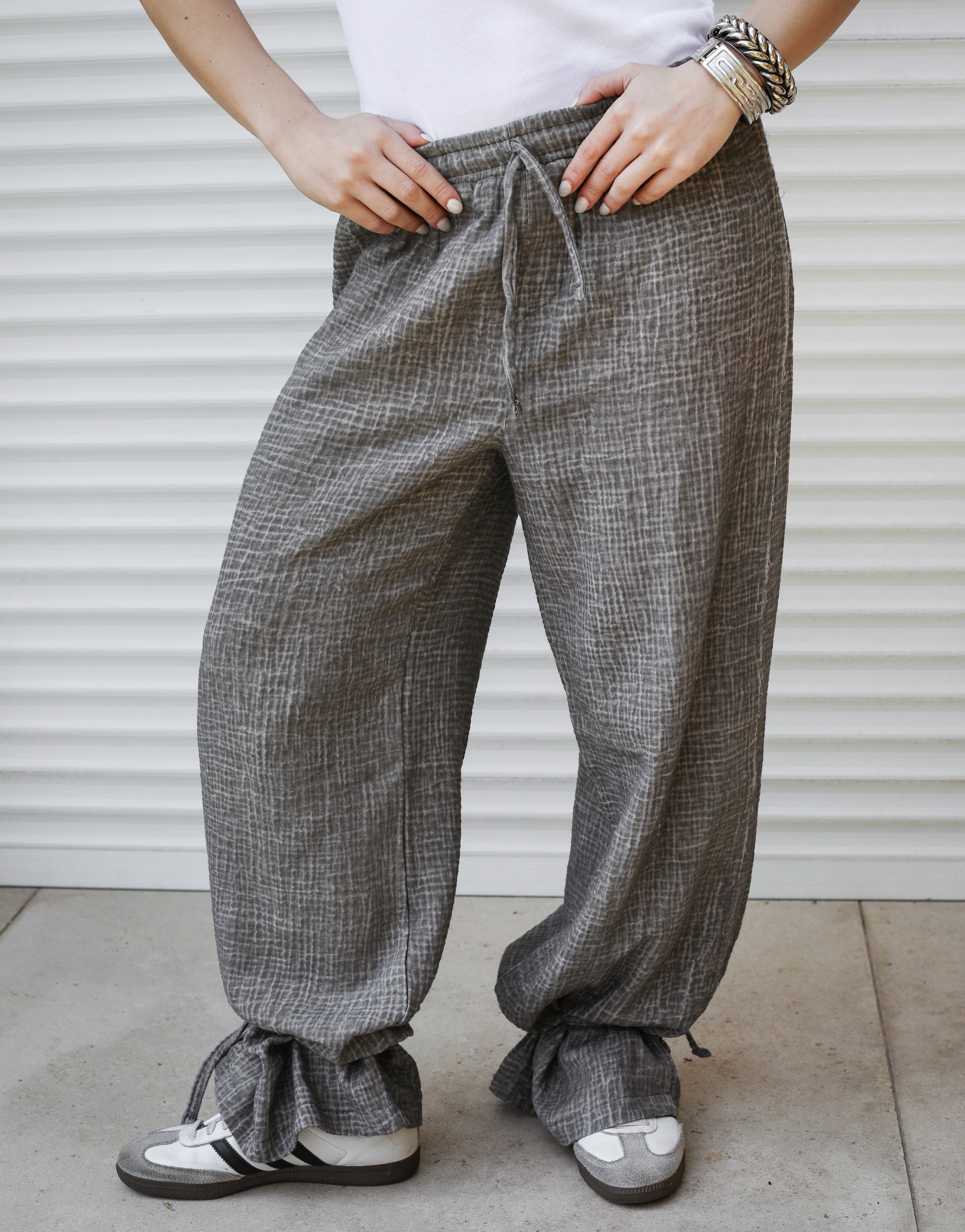 Crinky Pants Grey - AB ESSENTIALS