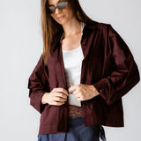 Cropi Shirt Aubergine - AB ESSENTIALS