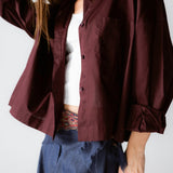 Cropi Shirt Aubergine - AB ESSENTIALS