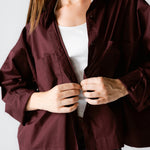 Cropi Shirt Aubergine - AB ESSENTIALS