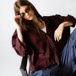 Cropi Shirt Aubergine - AB ESSENTIALS