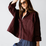 Cropi Shirt Aubergine - AB ESSENTIALS