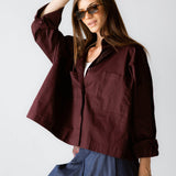 Cropi Shirt Aubergine - AB ESSENTIALS