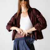 Cropi Shirt Aubergine - AB ESSENTIALS