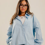 Cropi Shirt Baby Blue - AB ESSENTIALS