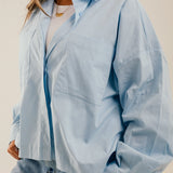Cropi Shirt Baby Blue - AB ESSENTIALS