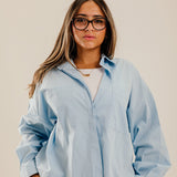 Cropi Shirt Baby Blue - AB ESSENTIALS