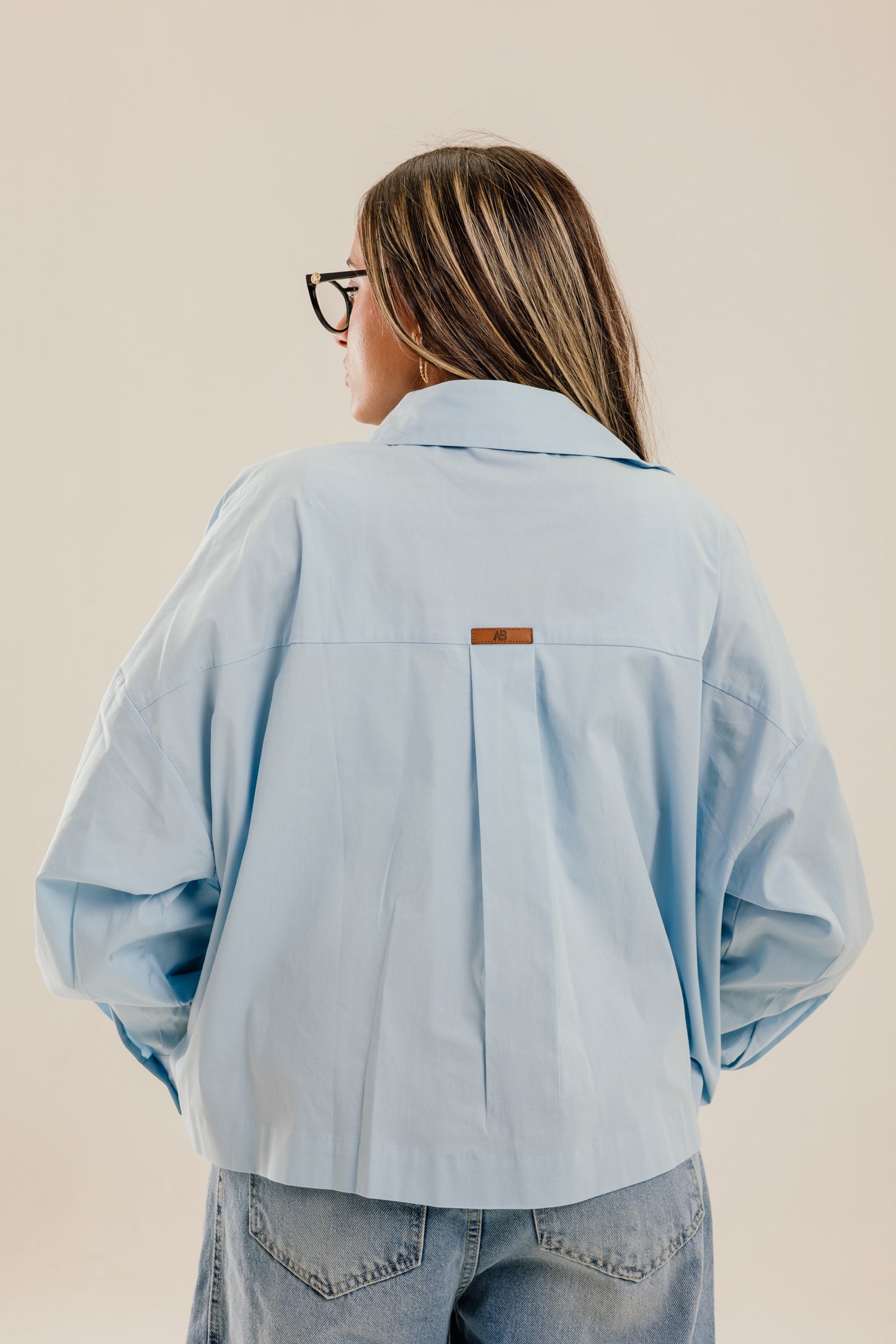 Cropi Shirt Baby Blue - AB ESSENTIALS