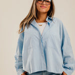 Cropi Shirt Baby Blue - AB ESSENTIALS