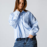 Cropi Shirt Baby Blue - AB ESSENTIALS