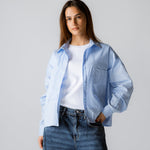 Cropi Shirt Baby Blue - AB ESSENTIALS